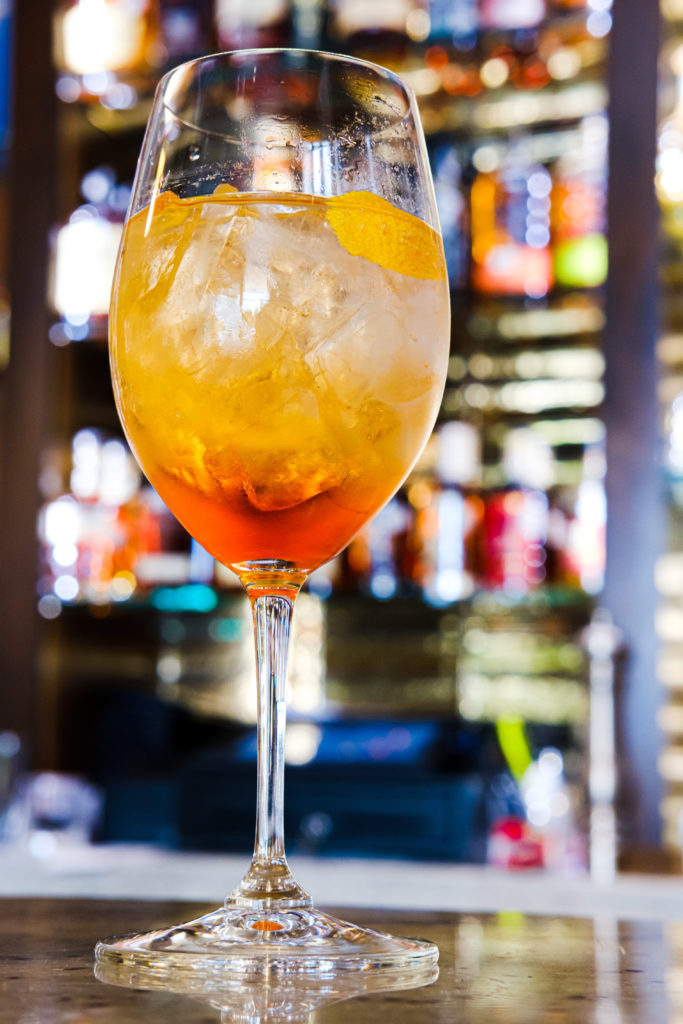 Nosh's signature Aperol Spritz. 