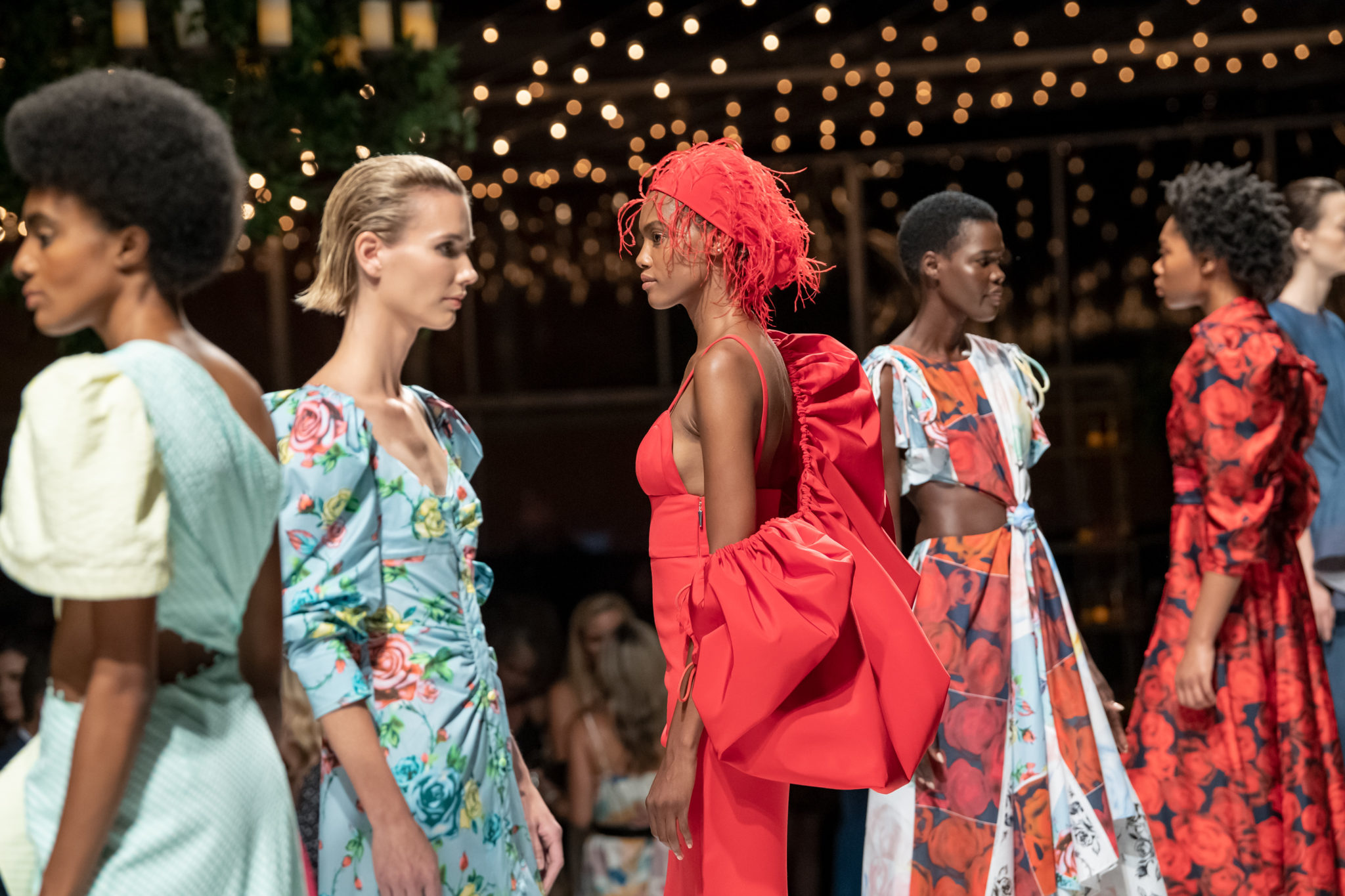 Prabal Gurung Spring 2020 (Photo by Cooper Neill/Getty Images; Bruno/Snap the Picture)