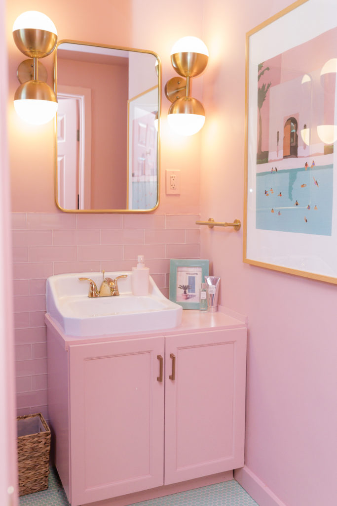 The entire space is quite pink. (Photo by Melanie Baldi Photography)