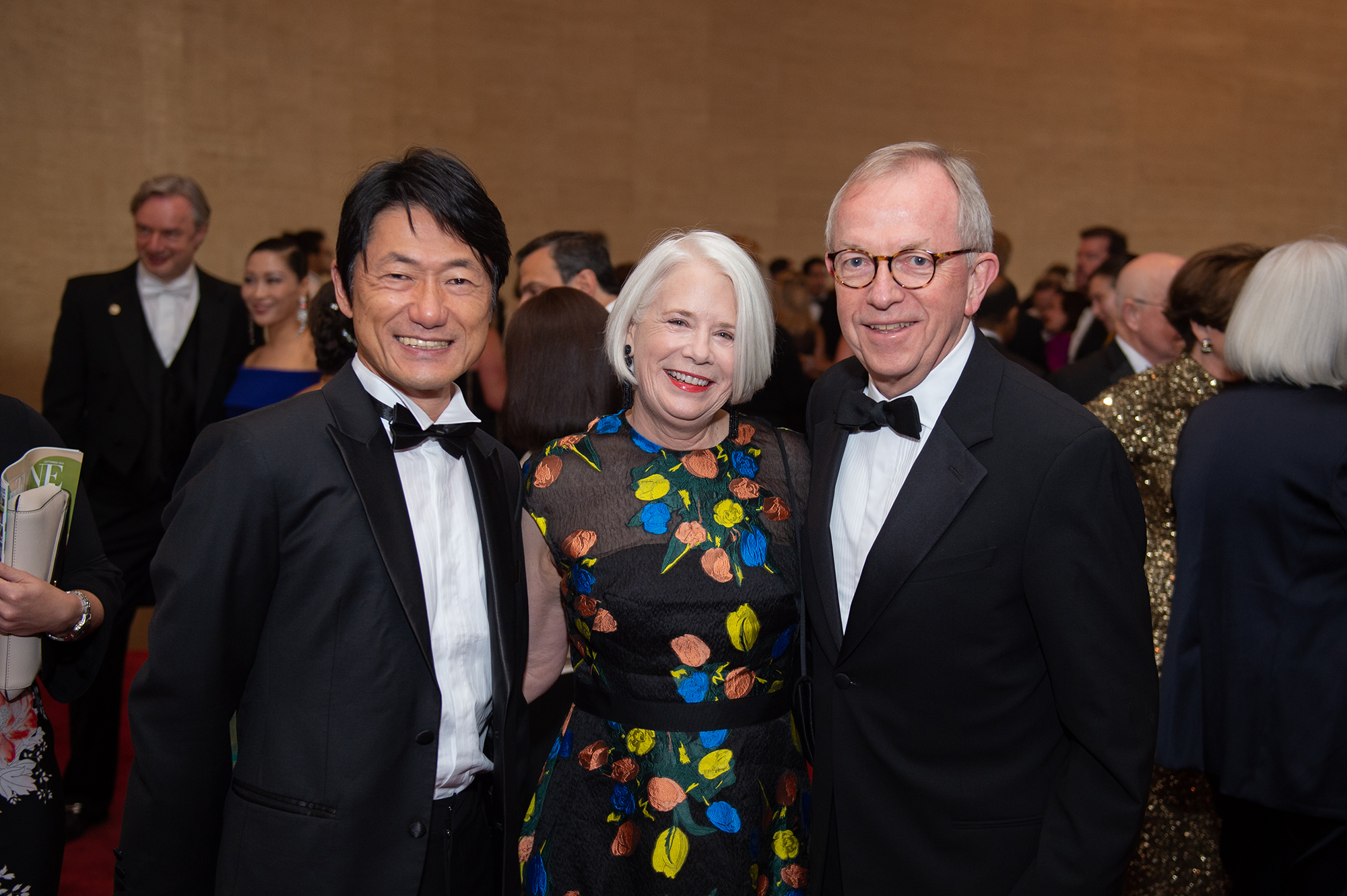 Counsul General Hideo Fukushima, Betsy and Rick Weber; Photo by Wilson Parish