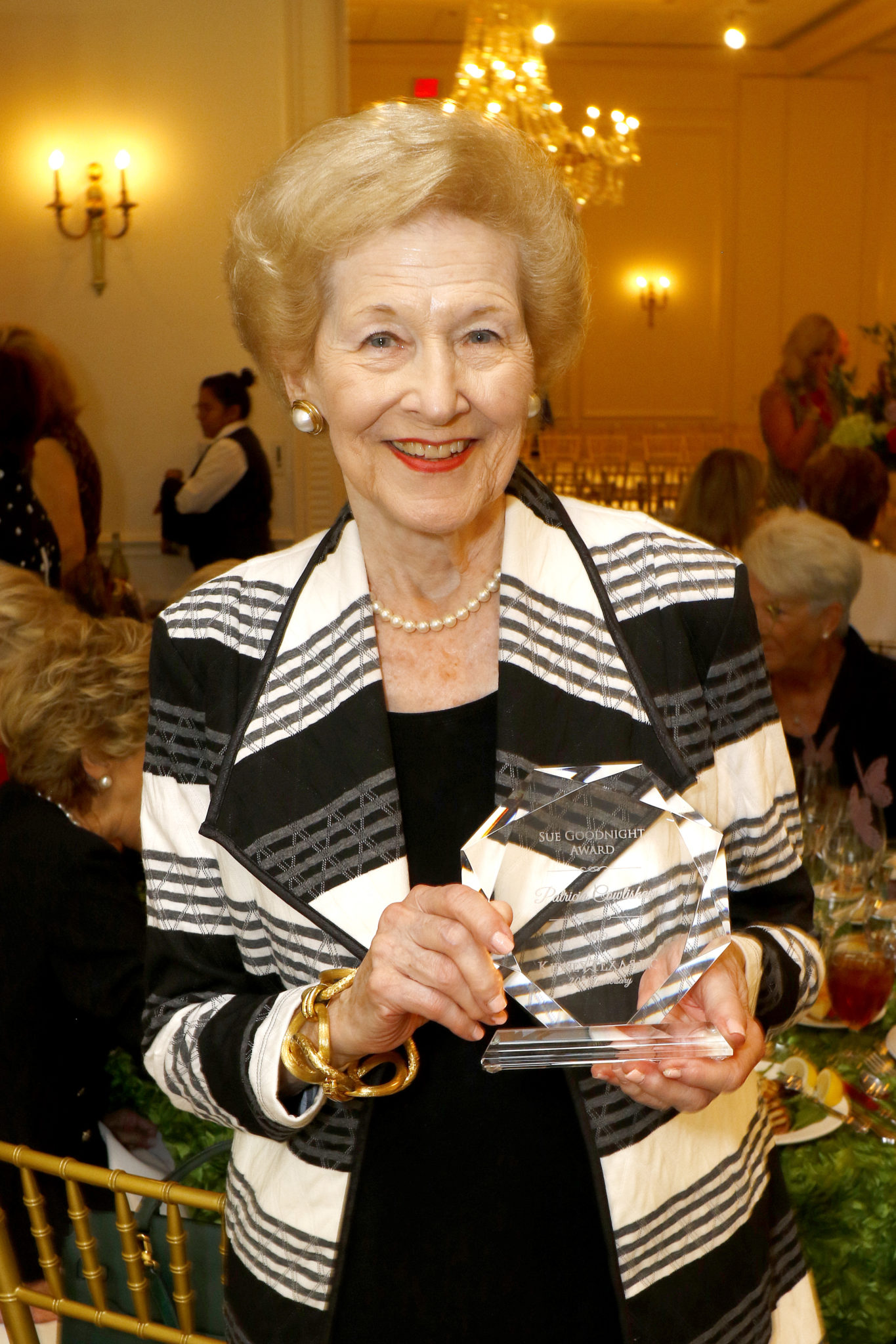 Patricia Cowlishaw, recipient of the Sue Goodnight Service Award
