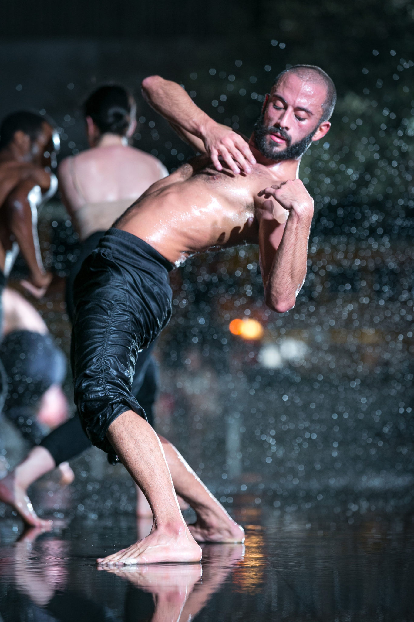 Chadi El-Khoury of Dark Circles Contemporary Dance at the 2018 TACA Lexus Party on the Green (Photo credit: f8studio)