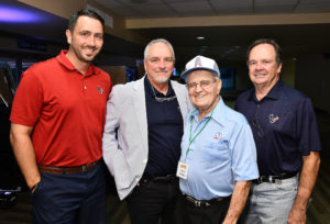 From left Jeff Martin, Jay Martin, Coach Ed Biles and Louis Rigby (Dave Rossman Photo)