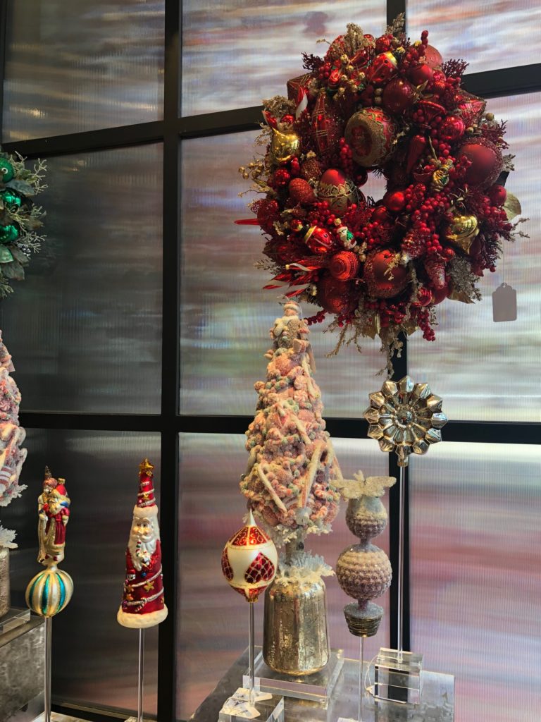 Holiday decorative items are as hot as lottery tickets at Avant Garden. (Photo by Shelby Hodge)