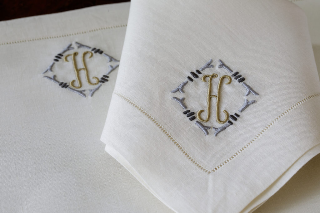 Modern monograms are a Leontine hallmark.