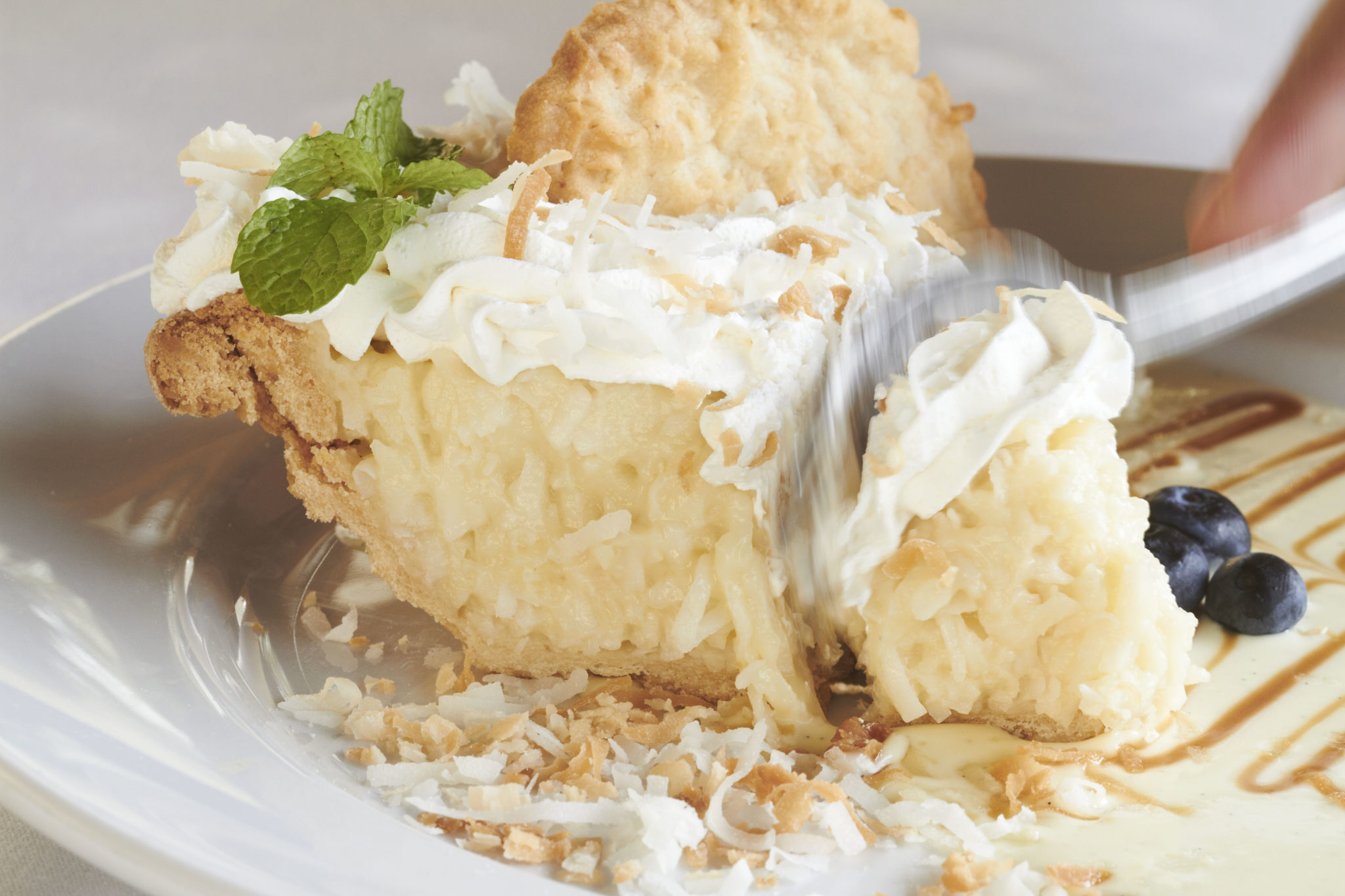 Save room for Al’s famous and decadent coconut cream pie.