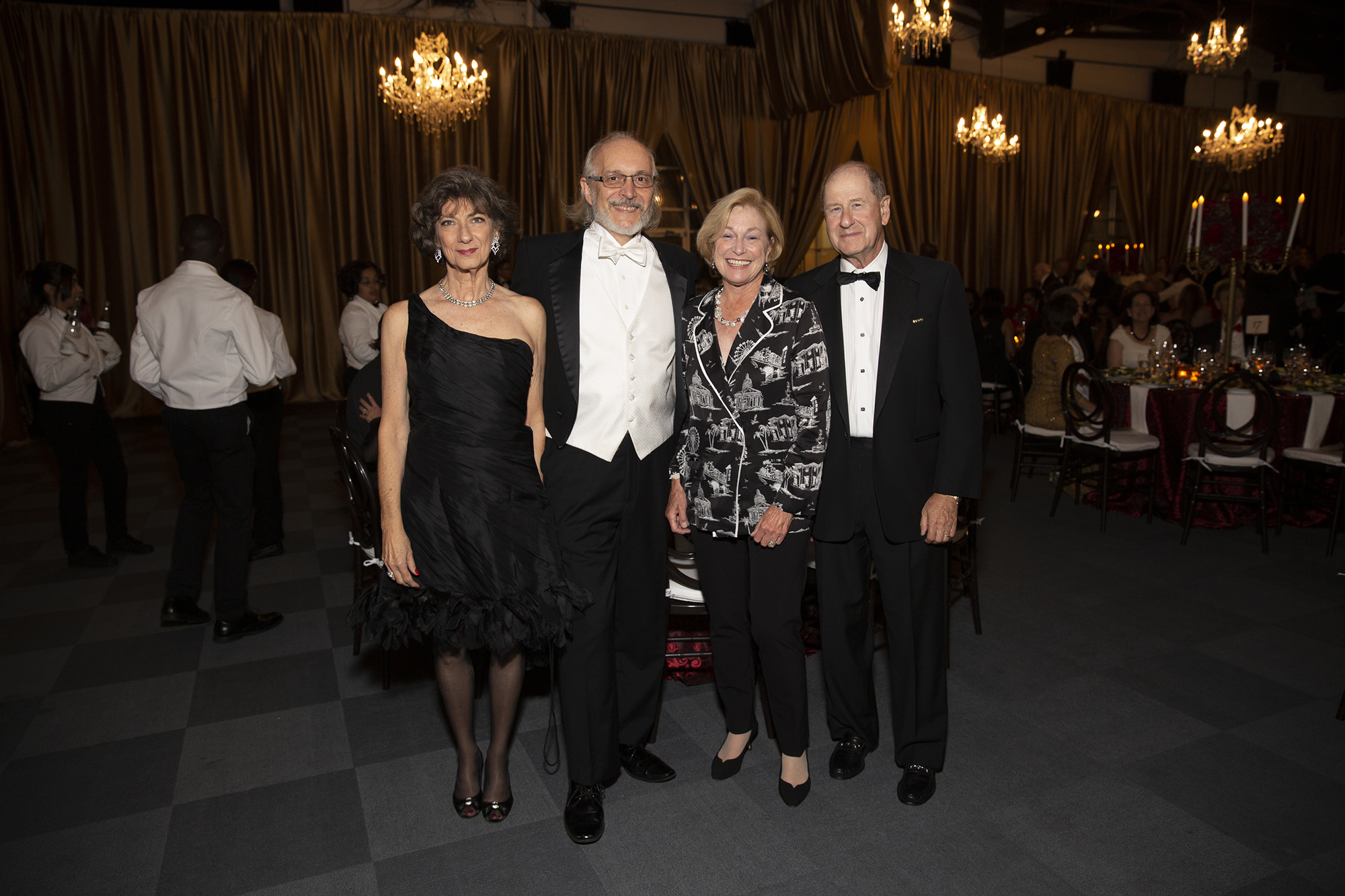 Marcia and Daniel Strba, Rita and Jeffrey Aron; Photo by Jenny Antill