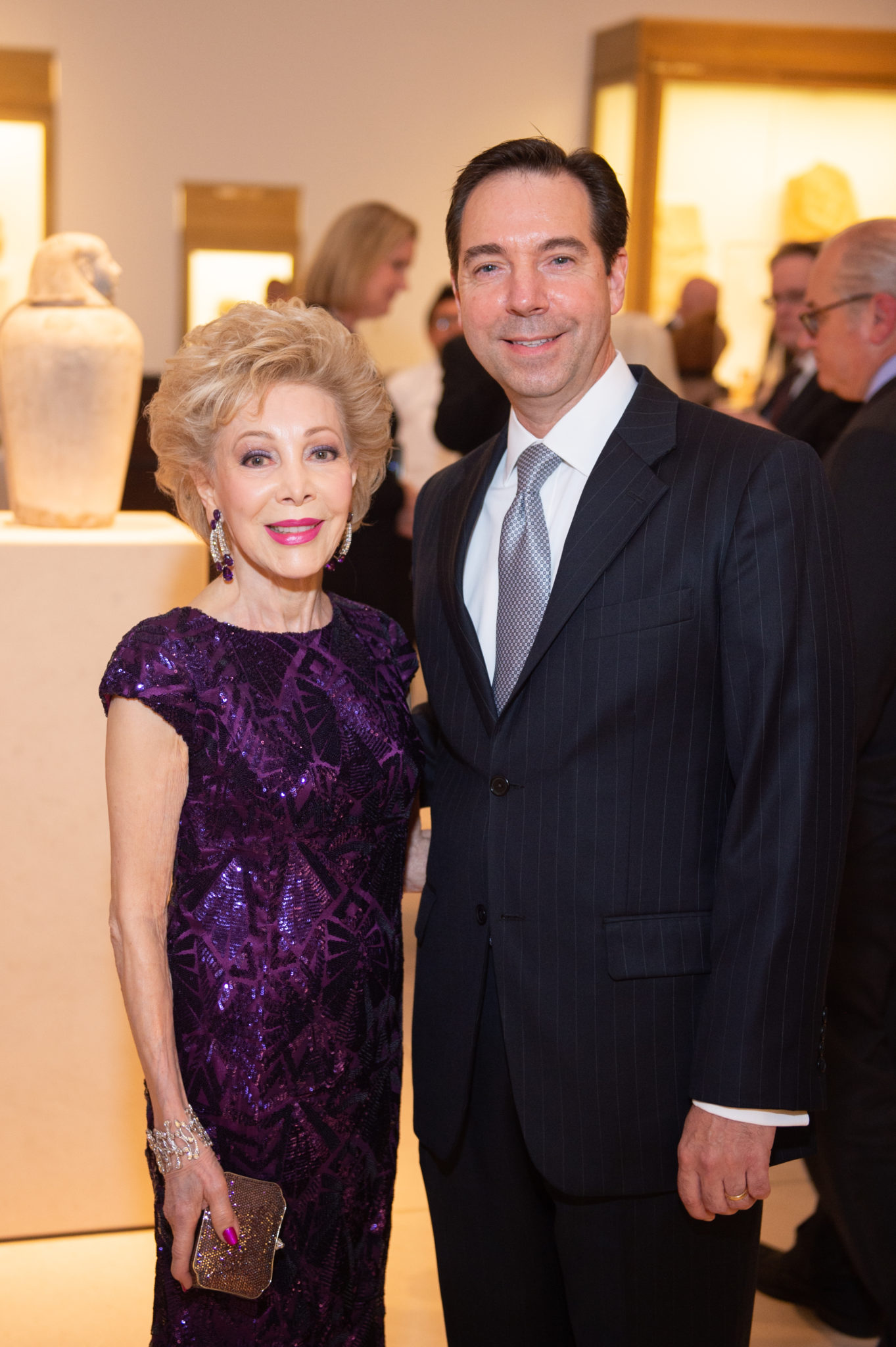 Margaret Alkek Williams; Jim Nelson; Photo by Wilson Parish