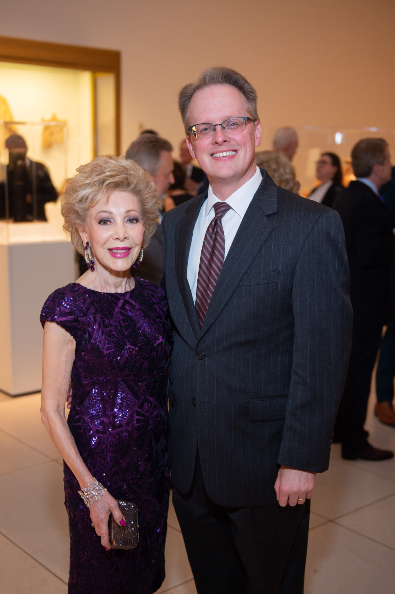 Margaret Alkek Williams; John Mangum; Photo by Wilson Parish