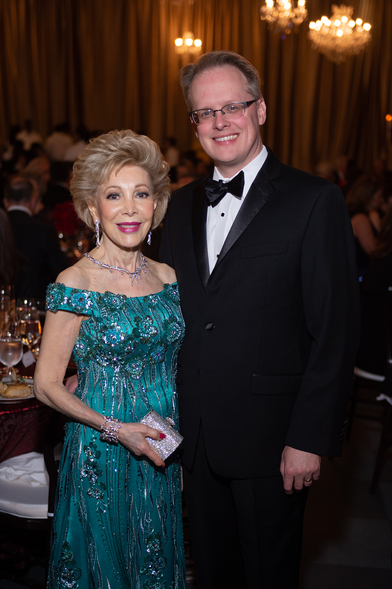 Margaret Alkek Williams, John Mangum; Photo by Wilson Parish