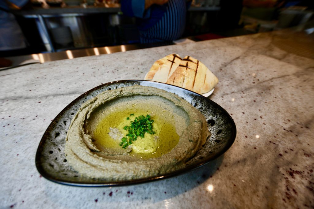 The Midnight Black Hummus is made with eggplant.