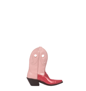 Pink patent leather packs a punch