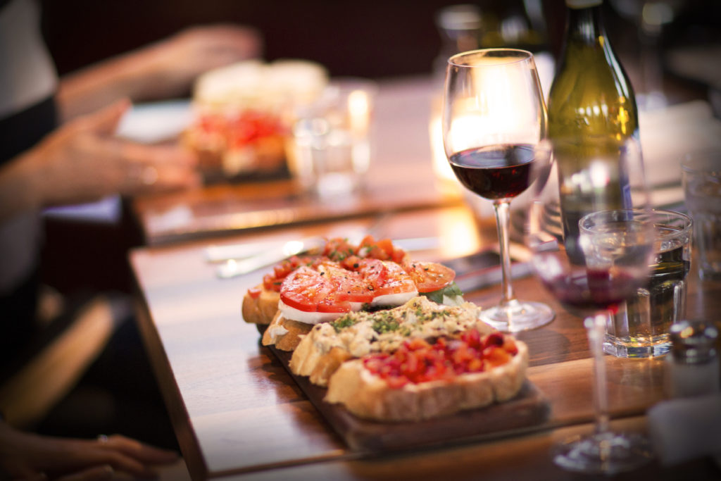 Postino's bruschetta is a perfect noshing dish.