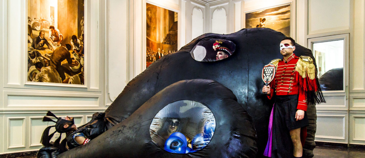 ATOM-r, Kjell Theøry, documentation from Augmented Reality performance. Images courtesy of the artists.