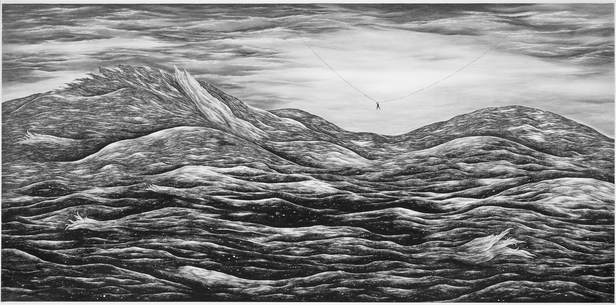 Robyn O’Neil’s “These final hours embrace at last; this is our ending, this is our past.”