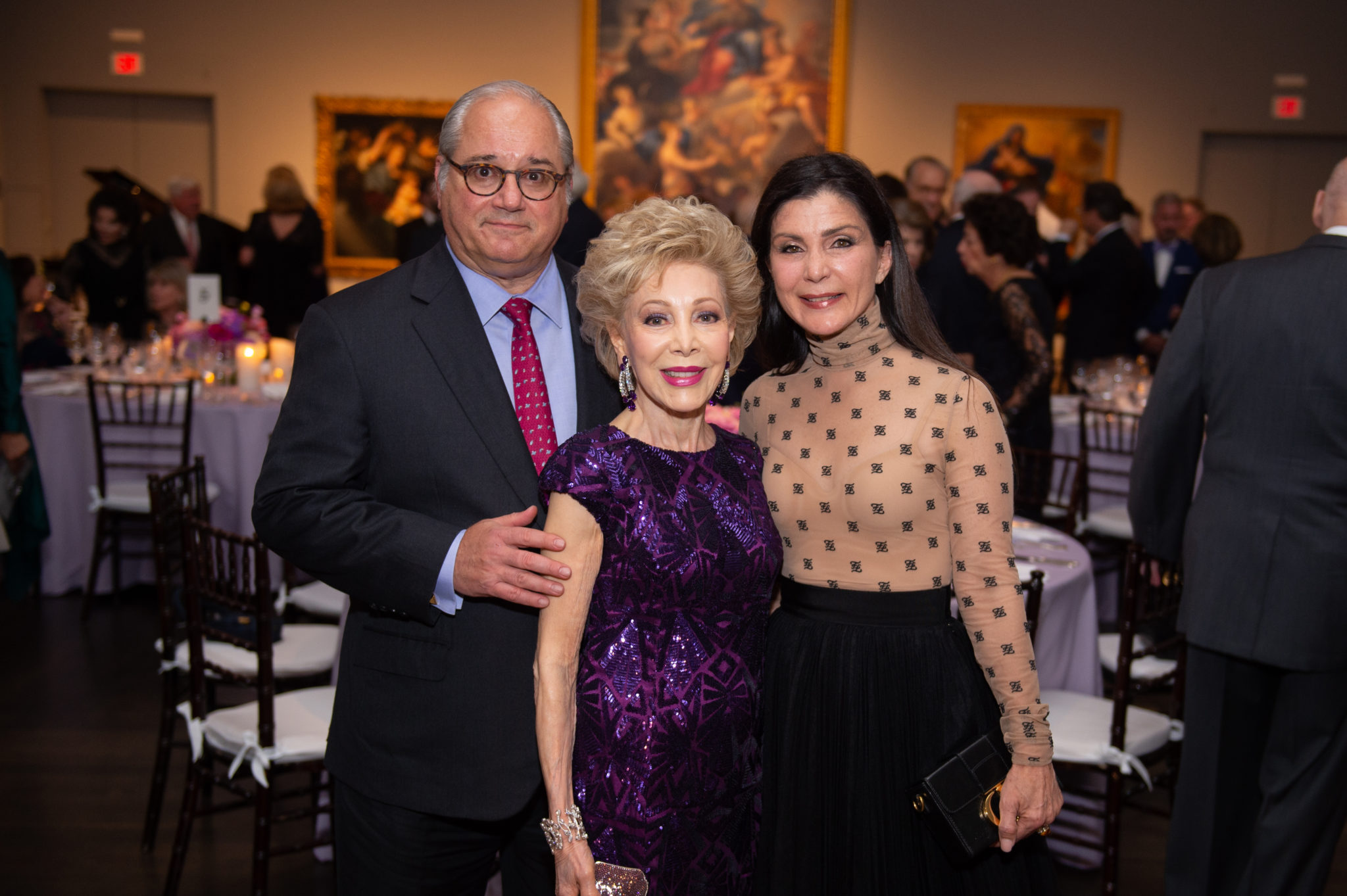 Tony Petrello, Margaret Alkek Williams; Cynthia Petrello; Photo by Wilson Parish
