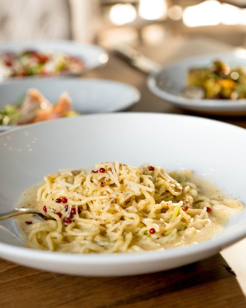 Cacio e pepe is just one specialty at La Grande Rue. 