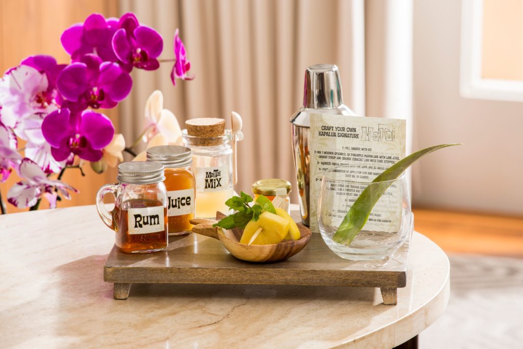 The Ritz-Carlton Kapalua boasts its own DIY Mai Tai kit. 