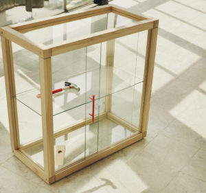 Visible storage units.