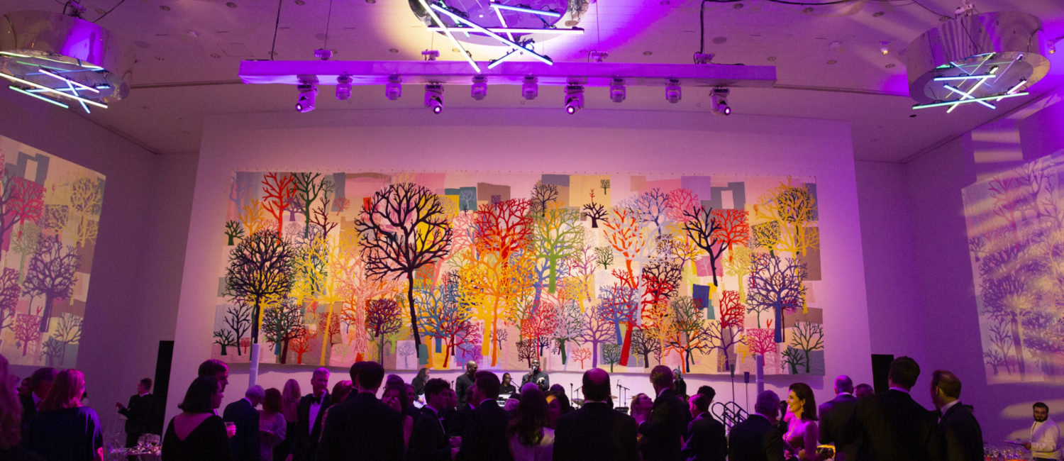 MFAH Grand Gala Ball Trenton Doyle Hancock mural 2019 Grand Gala Ball Atmosphere; Photo by Jenny Antill