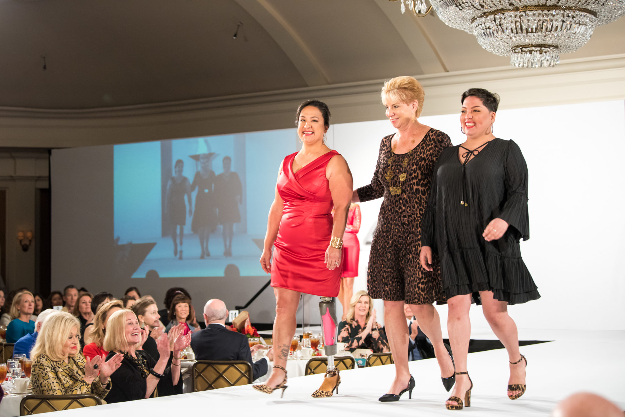 Dr. ZoAnn Dreyer with Patient Champions Camelia Cannary and Milagro Cruz Celebration Of Champions 2019 (Photo by Allen S. Kramer/Texas Children’s Hospital)