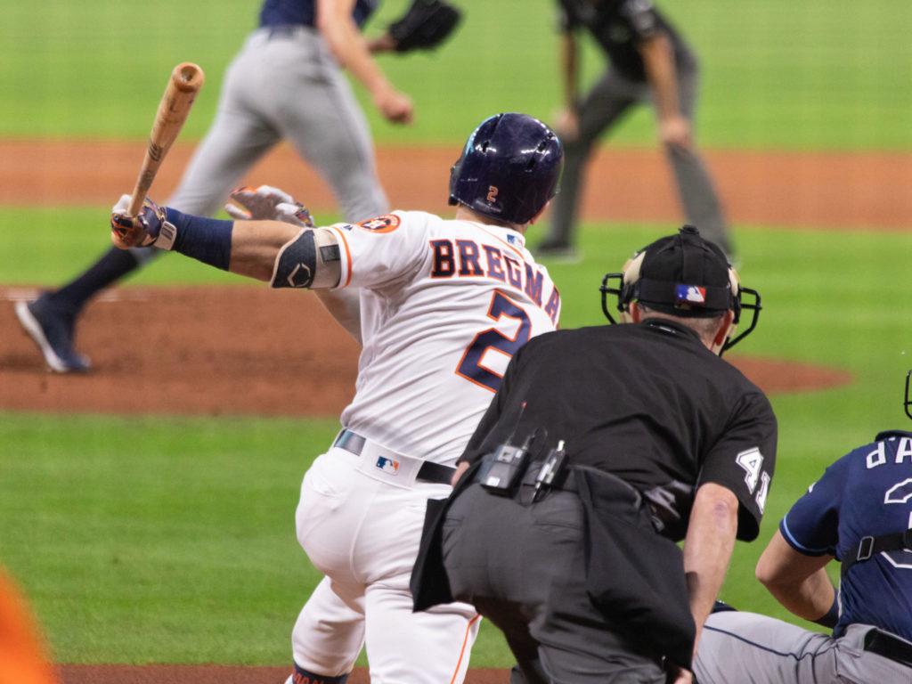 Alex Bregman has a way of coming through with the big hit when it counts most. (Photo by F. Carter Smith)