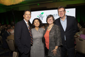 Barry Mandel, Judge Lina Hidalgo, Beth White, Michael Skelly (Photo by Jenny Antill Clifton)