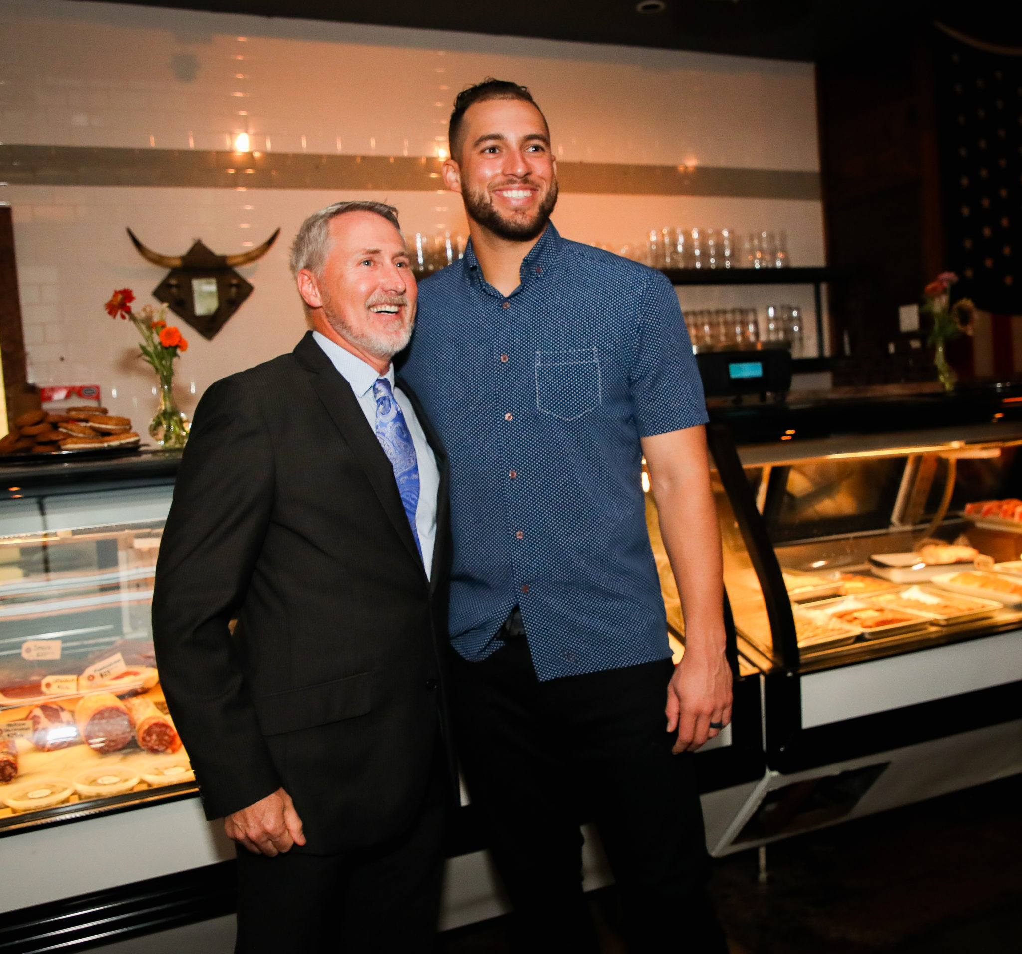 Bill Dunseth and George Springer (Photo by Alex Bierens de Haan )