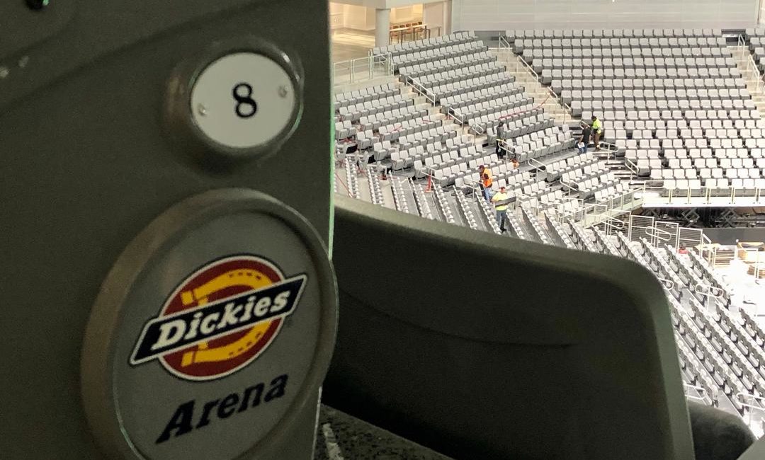 Dickies Arena seat (Photo by Courtney Dabney)