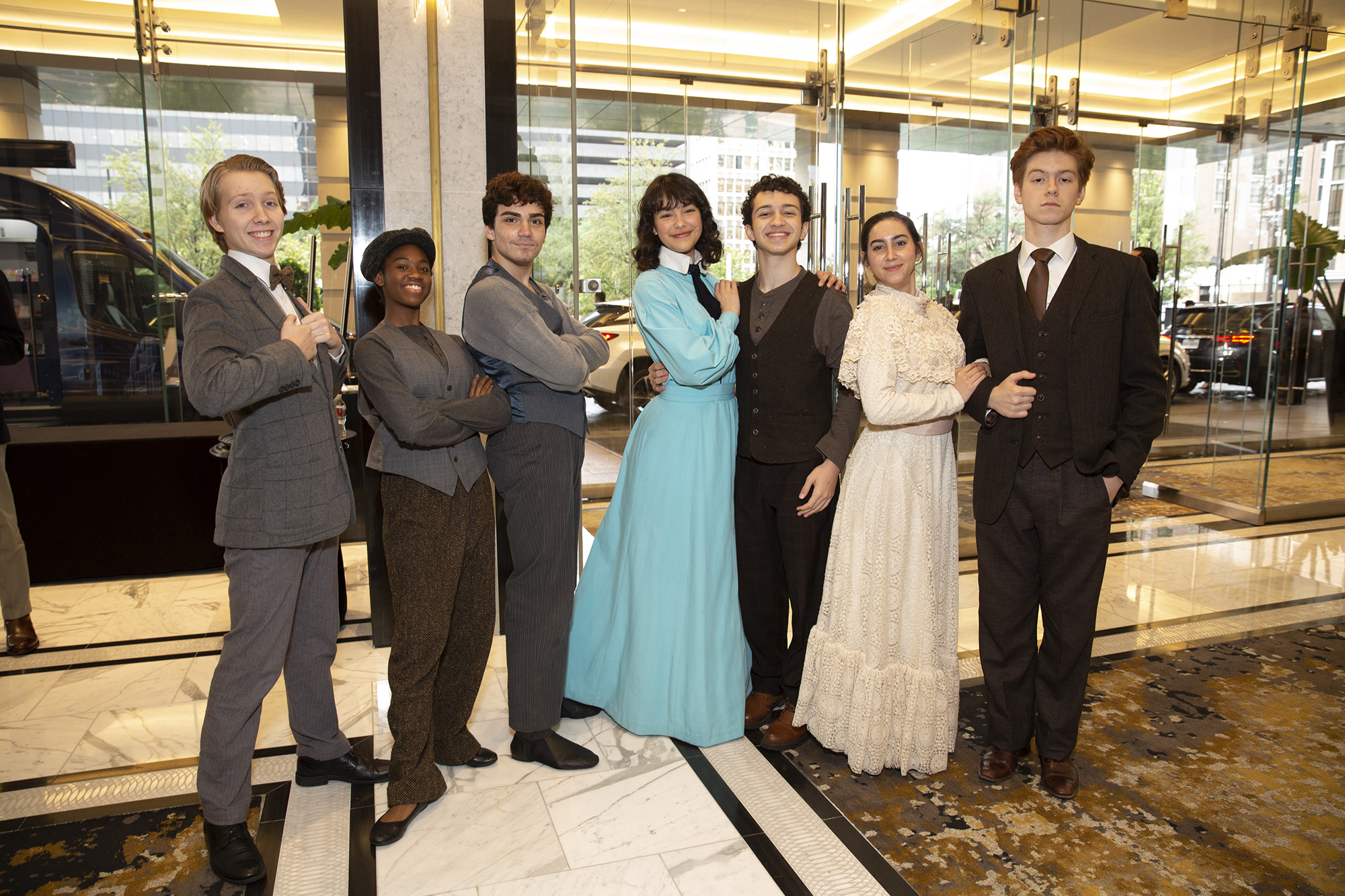 HSPVA Students dressed as Mary Poppins characters; Photo by Jenny Antill