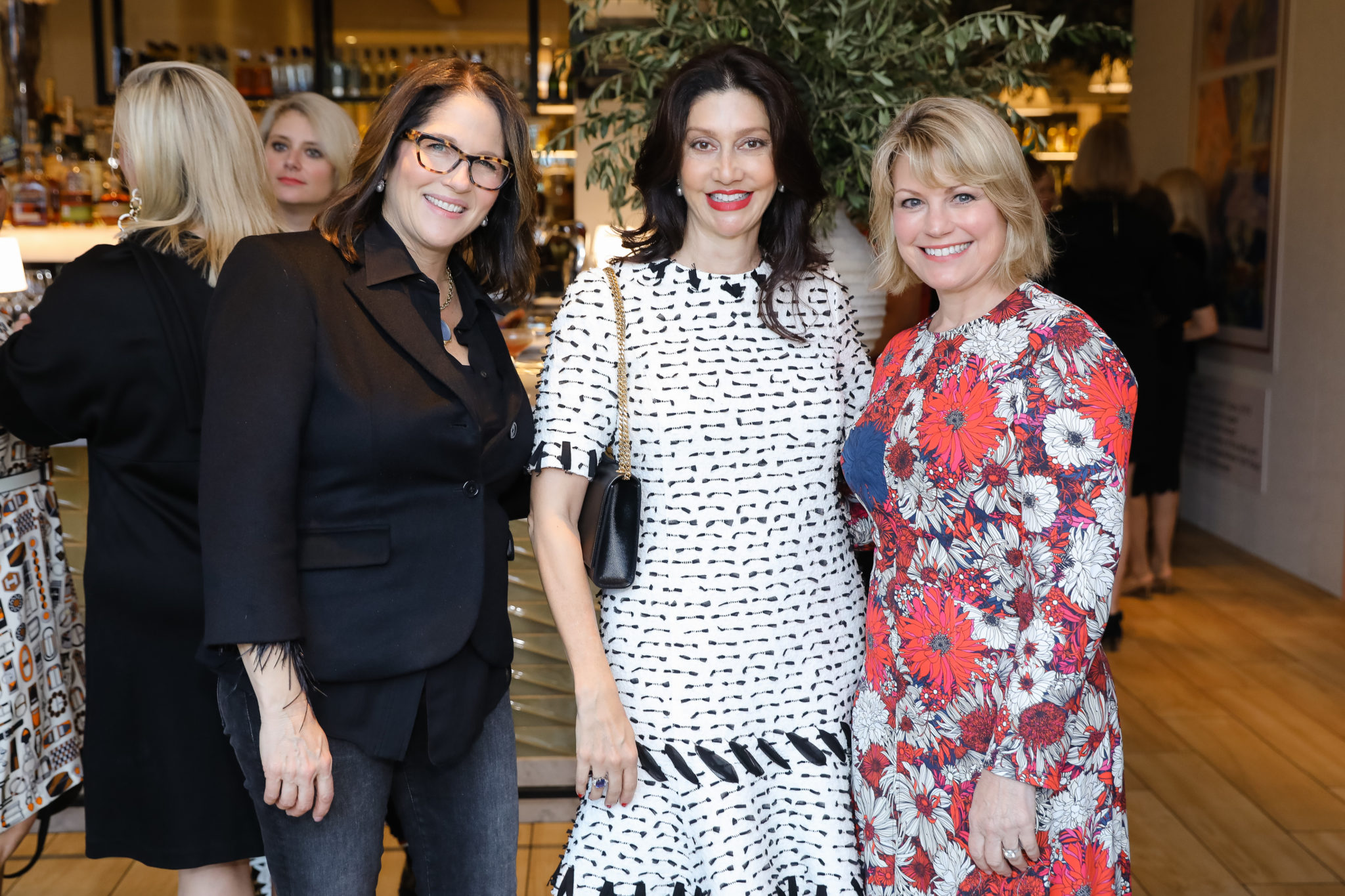 Karen Pulaski, Nancy Littlejohn, Kelley Lubanko at the Galleria Luxe Luncheon (Photo by Johnny Than)