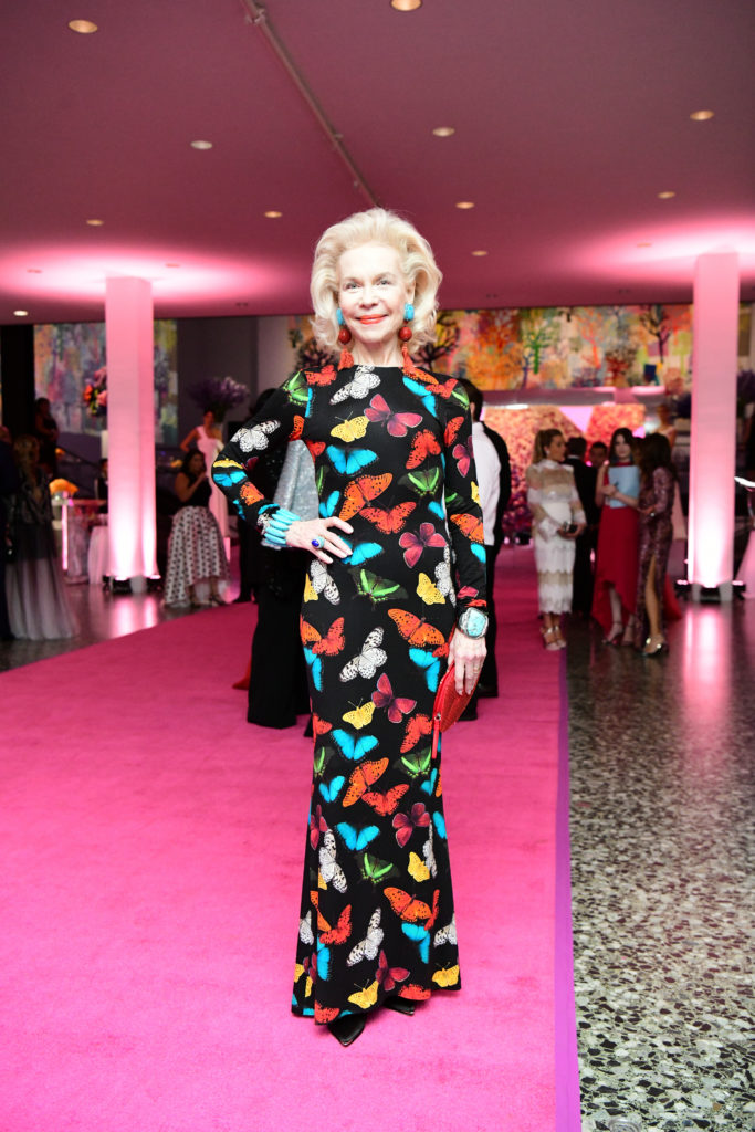 Lynn Wyatt in gown by Alice + Olivia at the 2019 Museum of Fine Arts Grand Gala Ball (Photo by Daniel Ortiz)