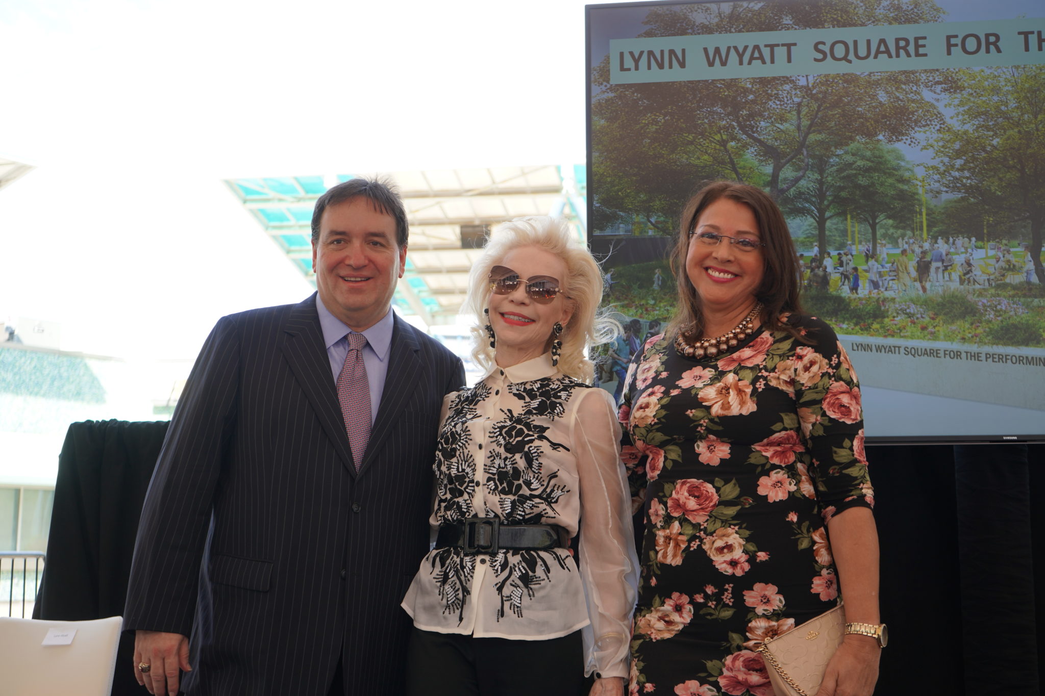Lynn Wyatt,Trey and Mervyn Wyatt