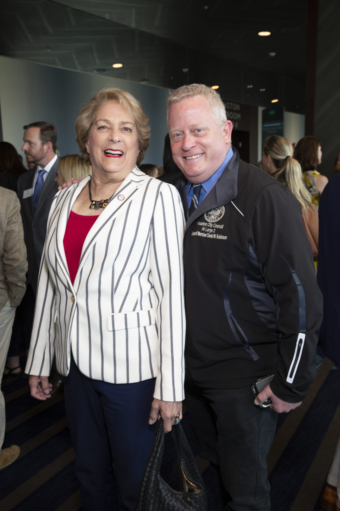 Mayor Pro Tem Ellen Cohen, Council Member David Robinson (Photo by Jenny Antill Clifton)