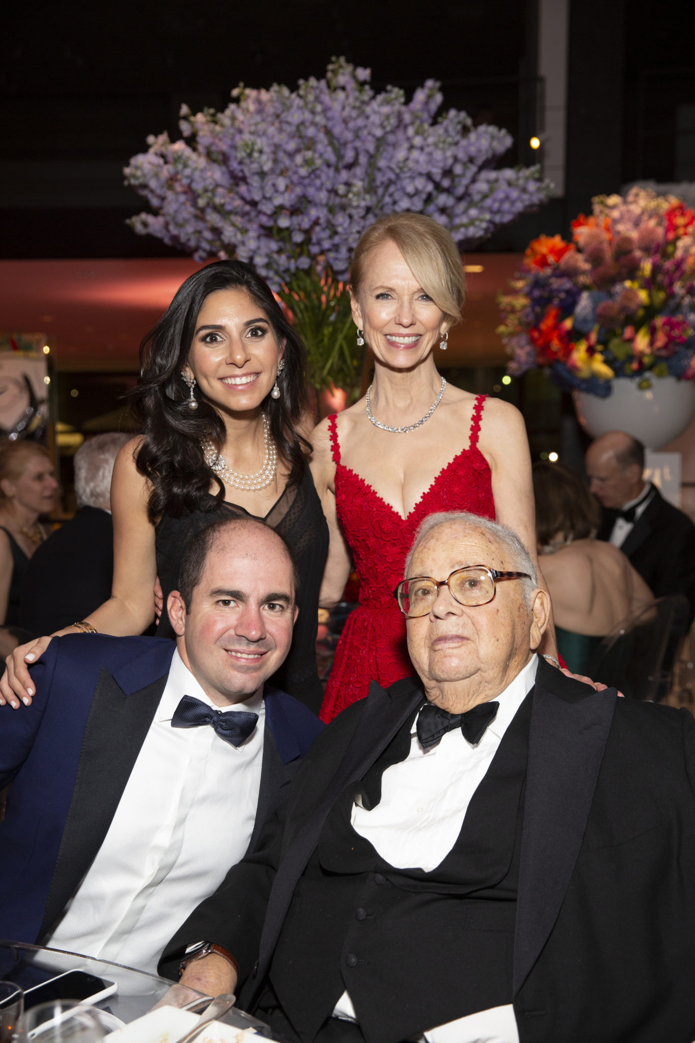 At the MFAH Grand Gala Ball 2019: Mona & Andrew Sarofim, left, Susan & Fayez Sarofim. Susan and Fayez S. Sarofim's name graces the MFAH's expansive 14-acre campus. (Photo by Jenny Antill Clifton)