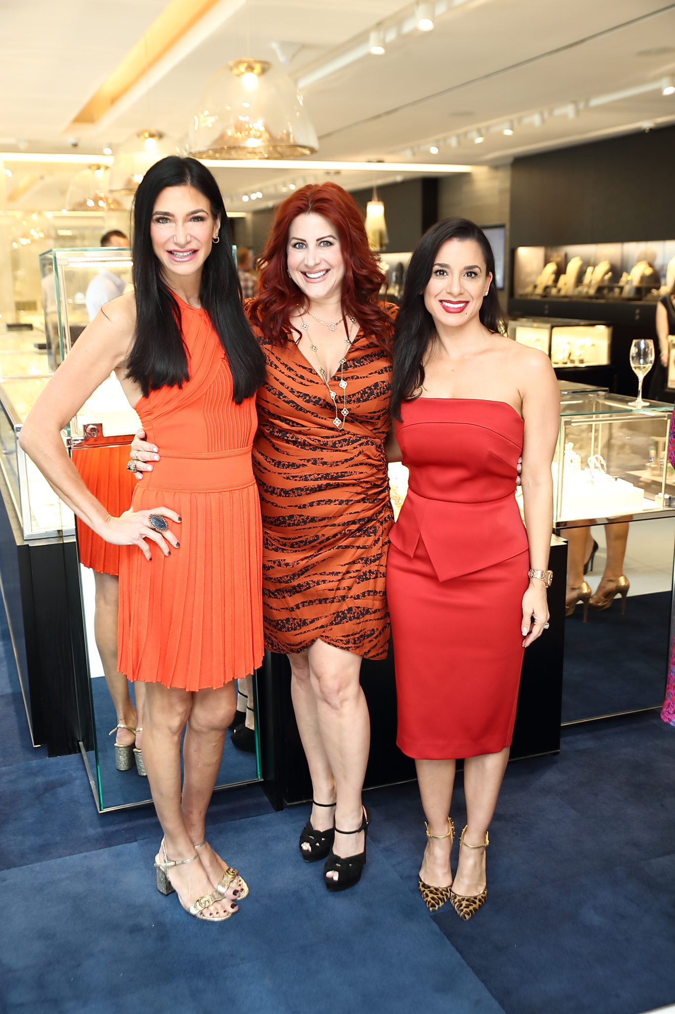 Una Notte in Italia kickoff, Melissa Mithoff, Jennifer Pinkerton, Rachel Bagwell (Photo by Quy Tran)