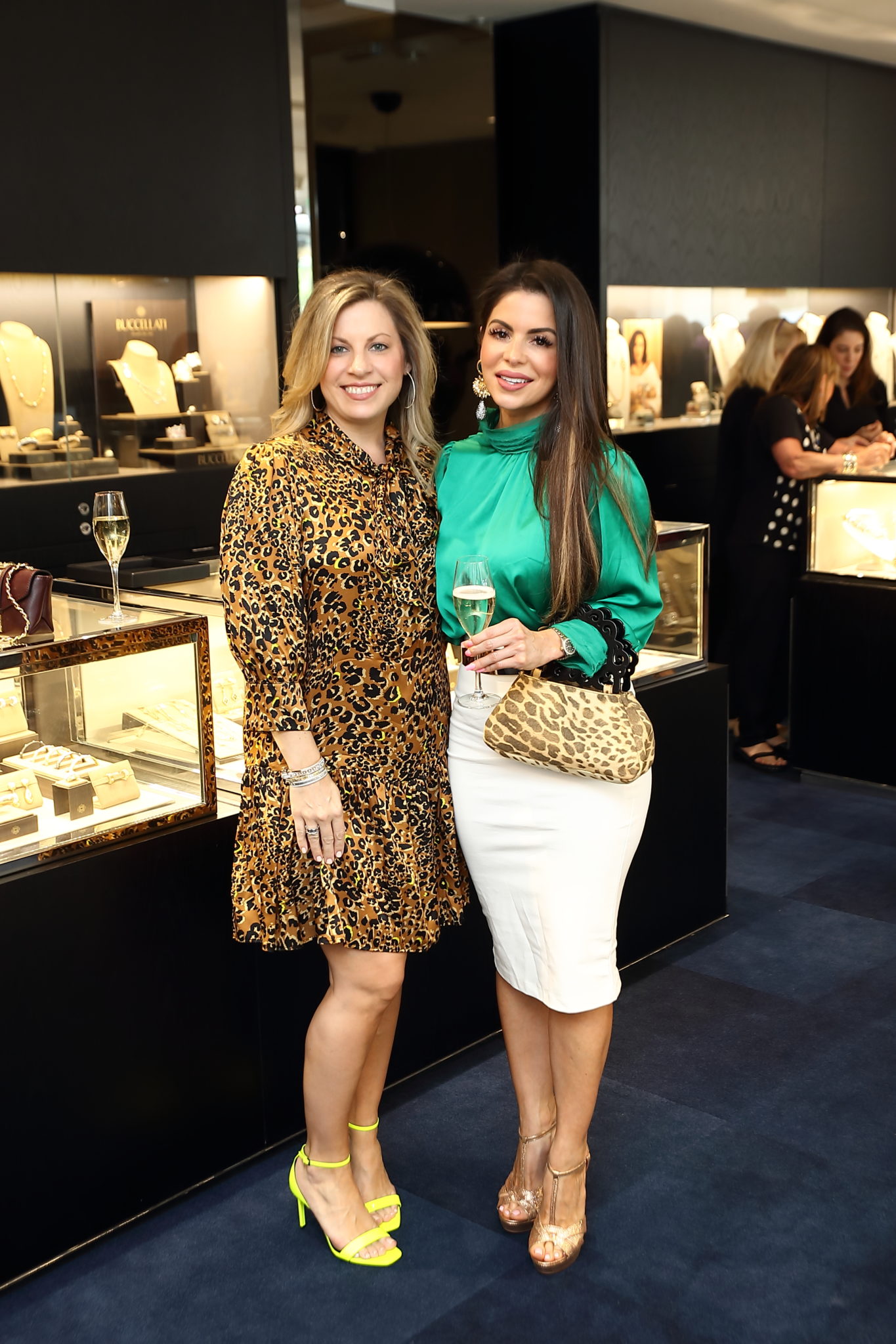 Una Notte in Italia kickoff Kristy Phillips and Crystal Saldivar (Photo by Quy Tran)
