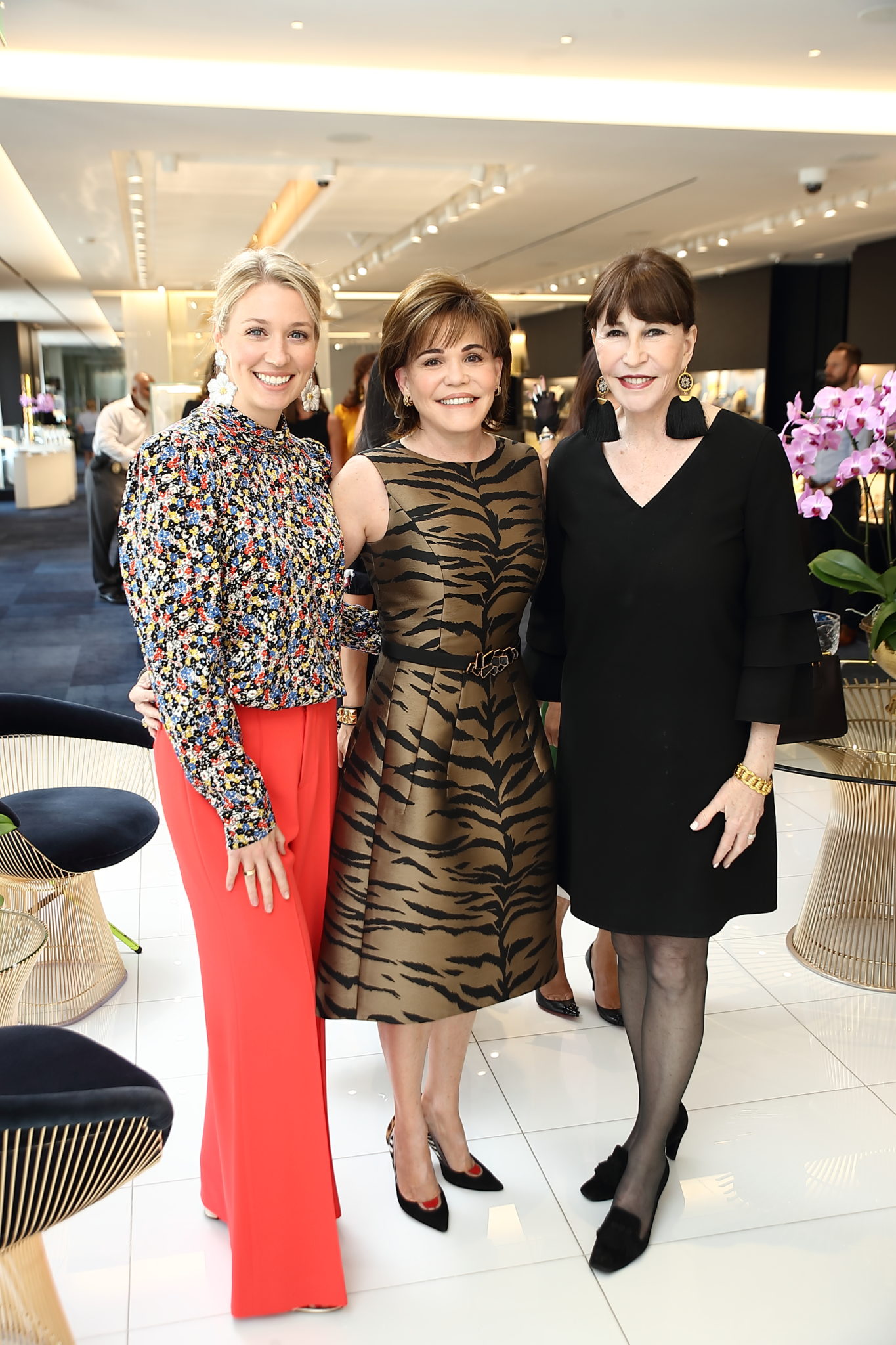 Una Notte in Italia kickoff, Christina Stith, Hallie Vanderhider, Shelby Hodge (Photo by Quy Tran)