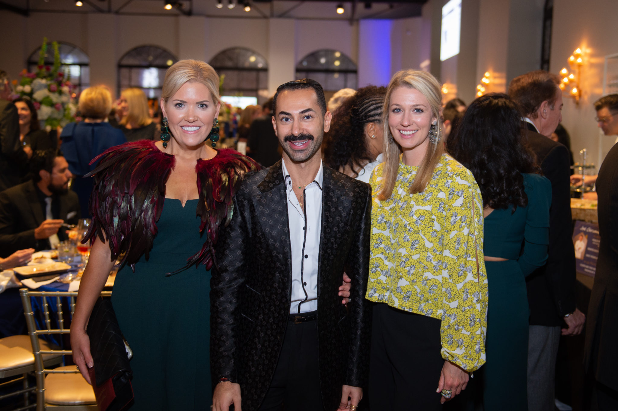 Amanda Boffone, Fady Armanious, Christina Stith at the AVDA Home Save Home gala (Photo by Wilson Parish)