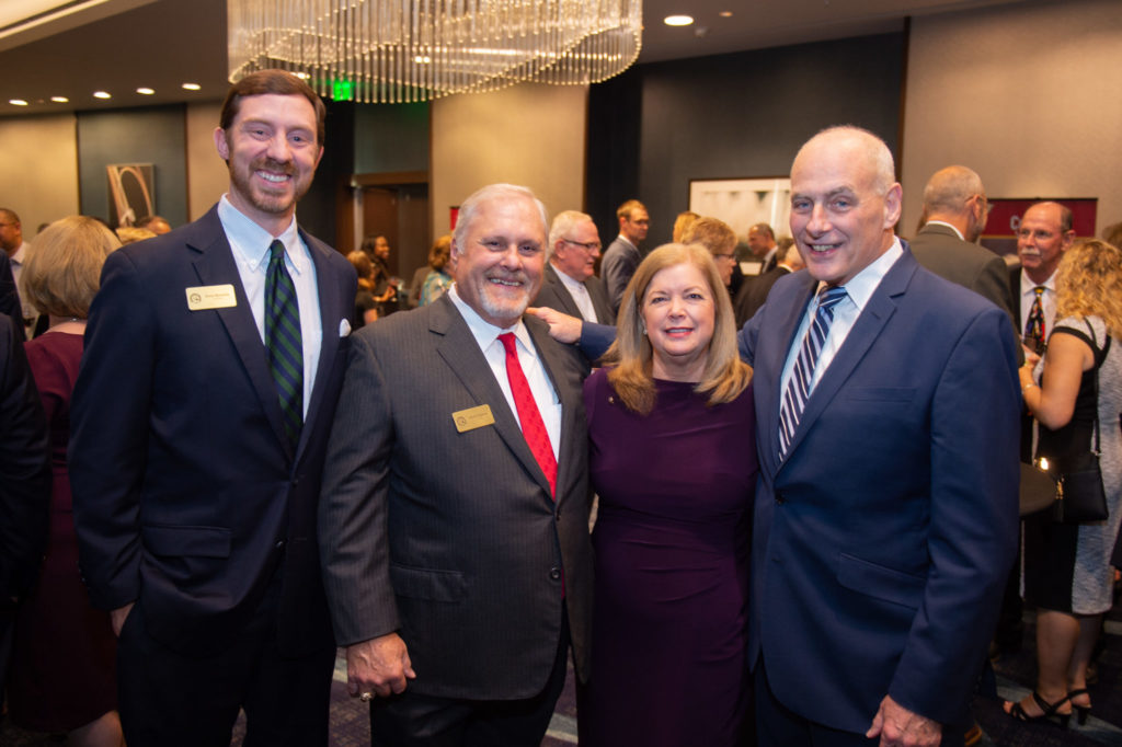 Marine Corps Scholarship Fund award dinner Knox Nunnally, Chuck Scianna, Karen Kelly, General John Kelly USMC (Ret.)rKnox Nunnally, Chuck Scianna, Karen Kelly, General John Kelly USMC (Ret.) (Photo by Wilson Parish)