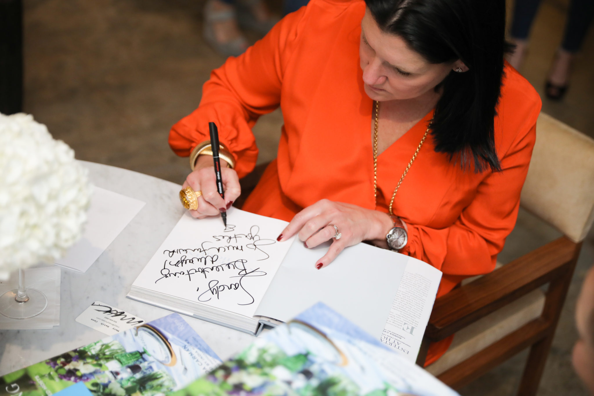 Ronda Carman signing books