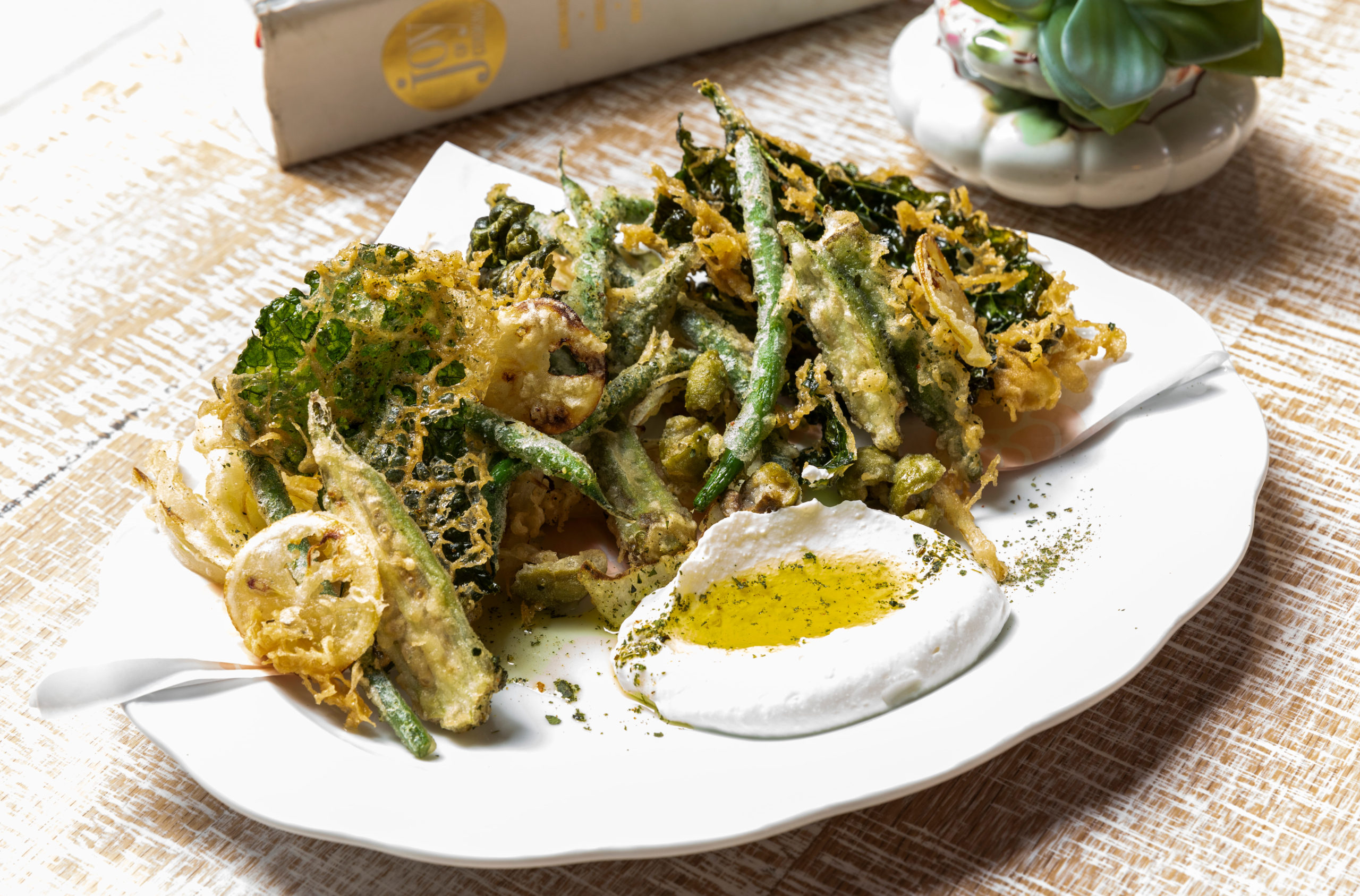 Local vegetable fritto misto (Photo by Julie Soefer)