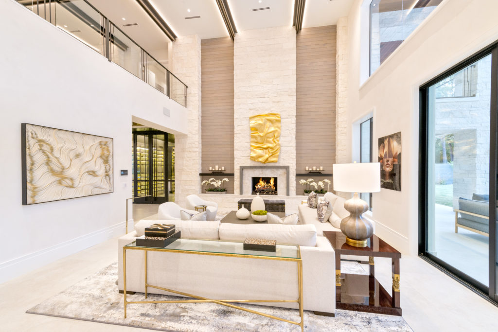 Five hundred man hours went into the interior design detail of the 11,000 square foot home.  (Photo by Jeff Myers Photography)