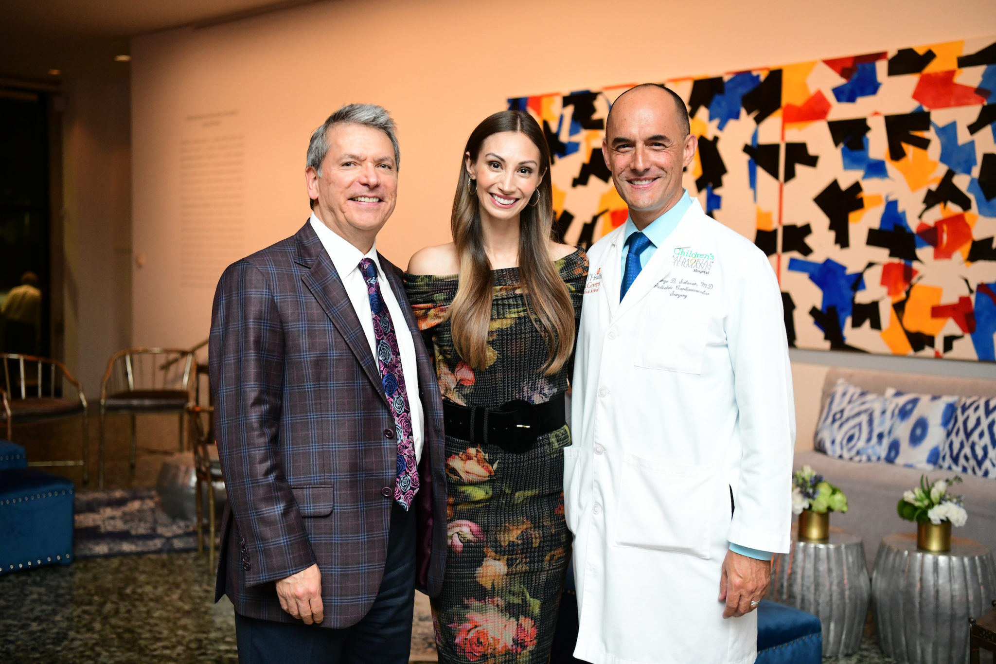 Roland Garcia, April & Dr. Jorge Salazar ChildrensMemorialHermannDinnerDOrtizPhoto_110619 (Photo by Daniel Ortiz)