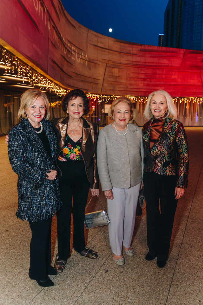 Nelda Cain Pickens, Betsey Urschel, Margot Perot, Nancy Cain Marcus (Photo by Turk Studio)