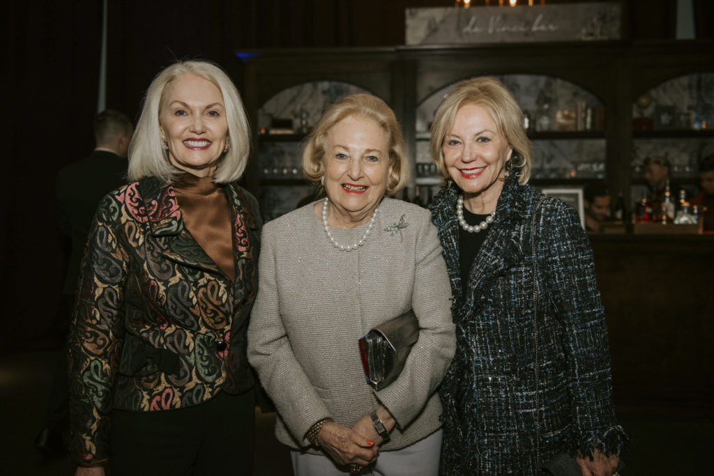 Nancy Cain Marcus, Margot Perot, Nelda Cain Pickens (Photo by Turk Studio)