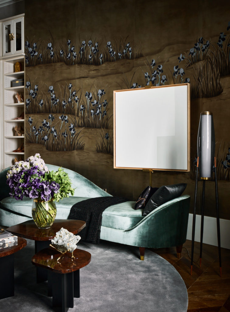 Master bathroom and dressing closet designed by Doniphan Moore. (Photo by Douglas Friedman)