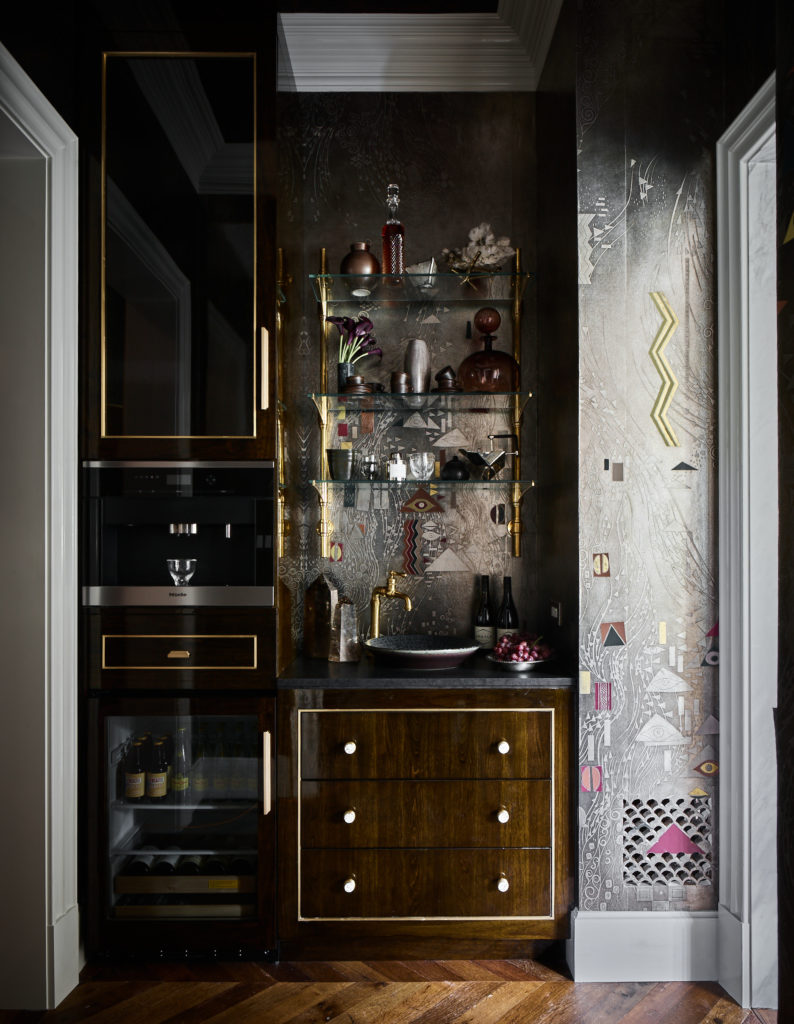 Master bathroom and dressing closet designed by Doniphan Moore. (Photo by Douglas Friedman)