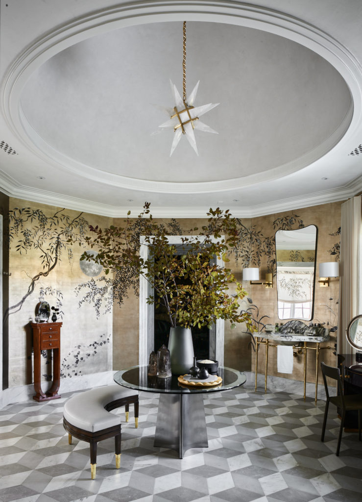 Master bathroom and dressing closet designed by Doniphan Moore. (Photo by Douglas Friedman)