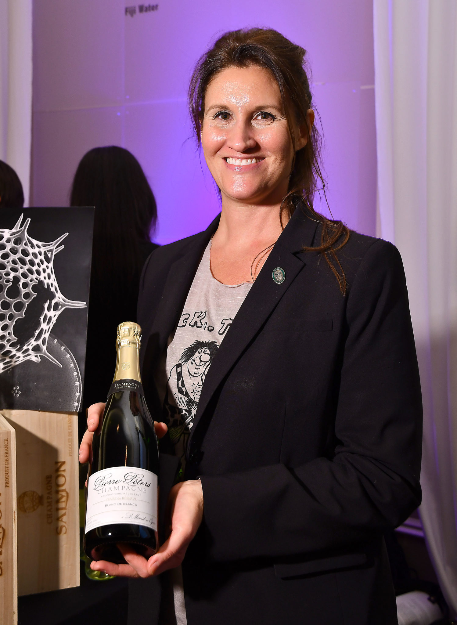 Iron Sommelier competitor Julie Dalton with Mastro’s Steakhouse